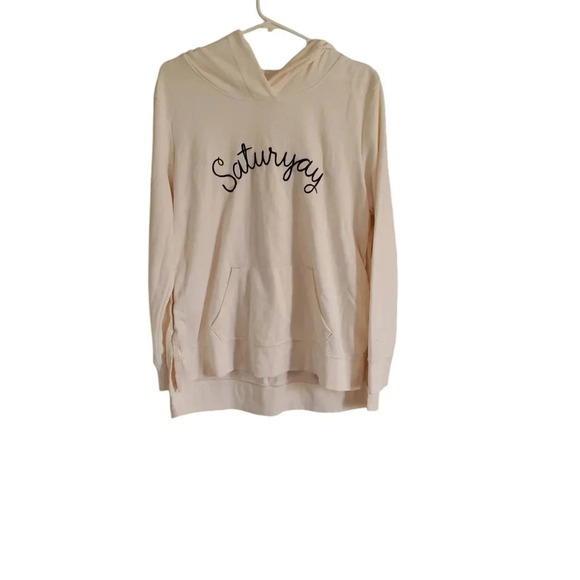 Old Navy Embroidered Saturyay pull over medium womans hoodie - Picture 2 of 6